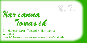 marianna tomasik business card